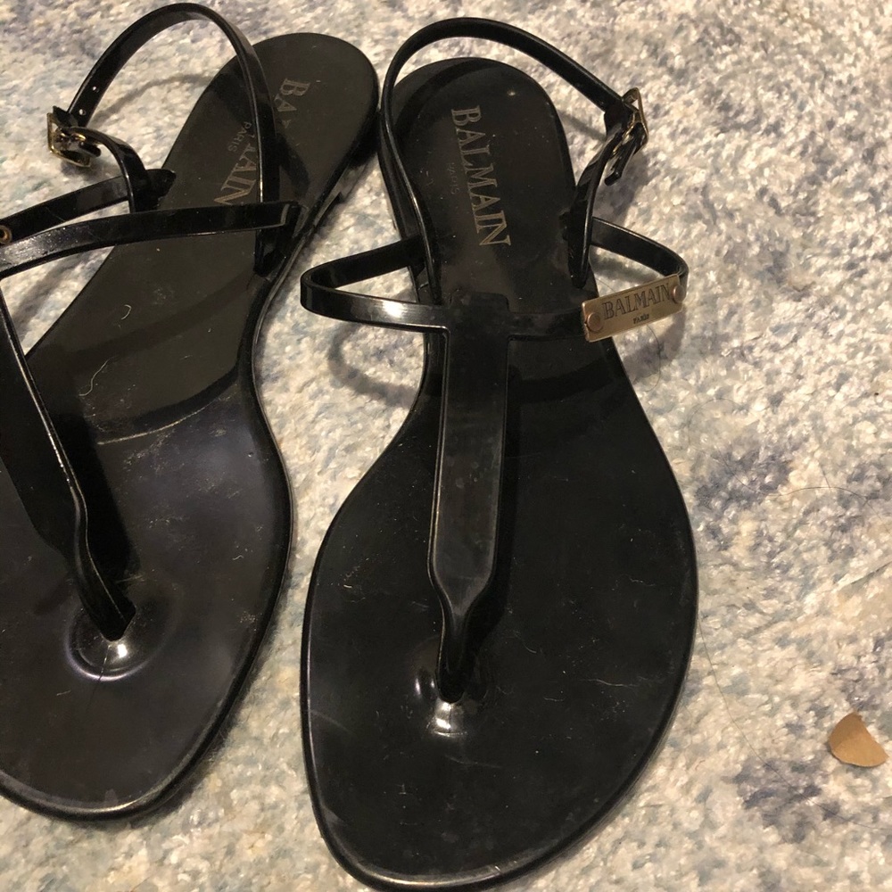Balmain jelly pool sandal lightly worn